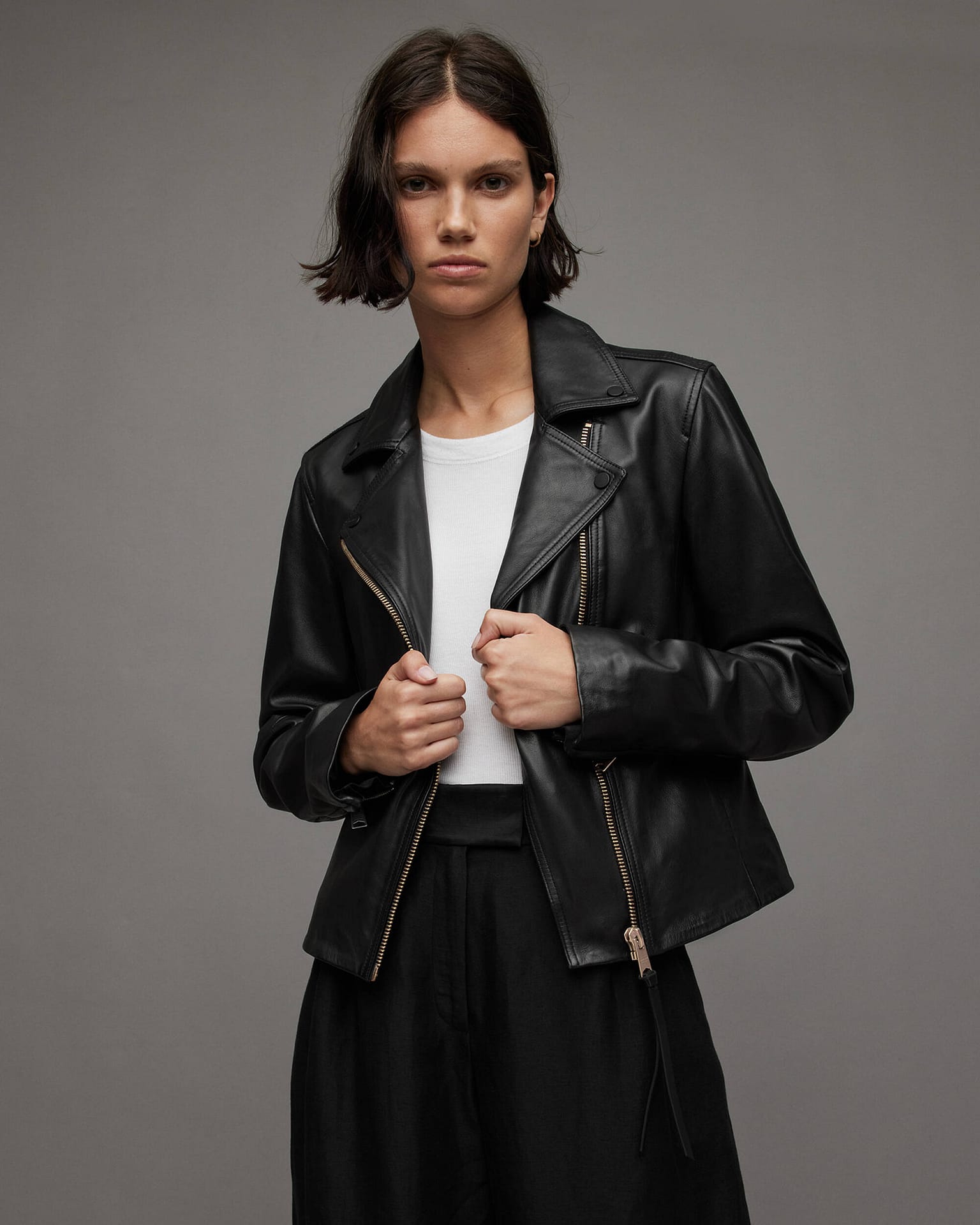 Vela clearance leather jacket